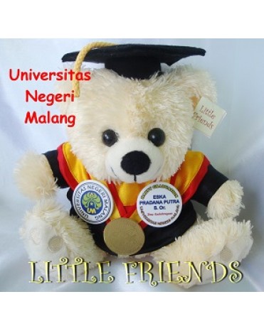 Boneka Wisuda Universitas Negeri Malang - Ilmu Keolahragaan (25 cm)